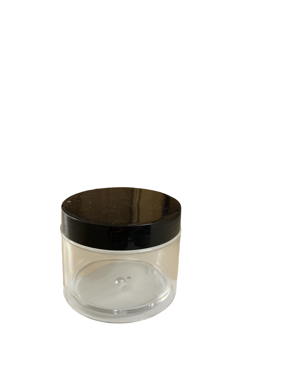 Black Cap Plastic Powder Jar 4oz